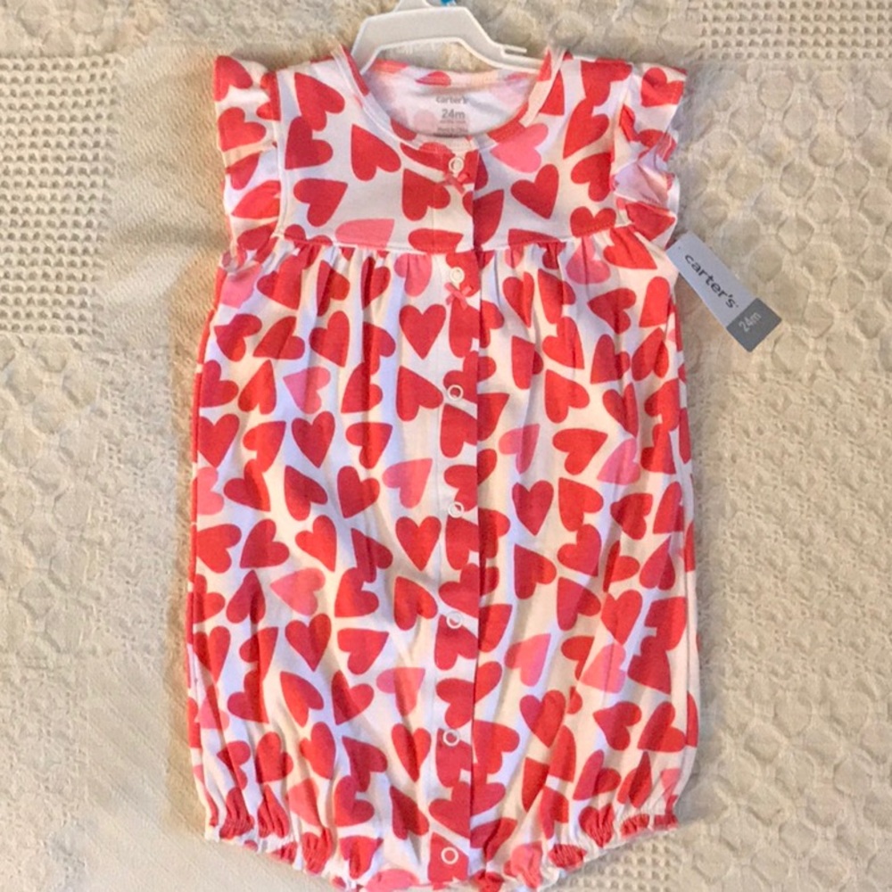 Carter’s 24m Hearts Snap-up-romper